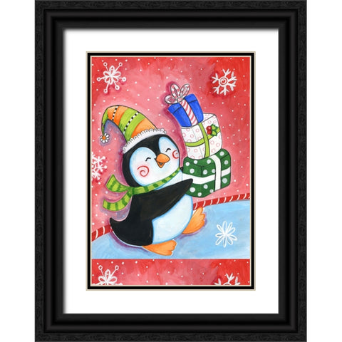 Share Joy Black Ornate Wood Framed Art Print with Double Matting by Wade, Valarie