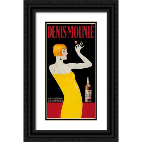 Denis Mounie Black Ornate Wood Framed Art Print with Double Matting by Vintage Apple Collection
