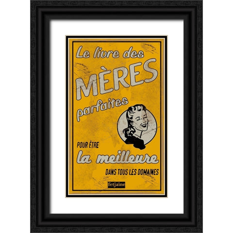 Meres Black Ornate Wood Framed Art Print with Double Matting by Vintage Apple Collection