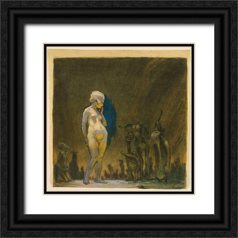 Frantisek Kupka - Admiration Black Ornate Wood Framed Art Print with Double Matting by Vintage Apple Collection