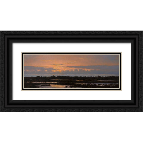 Assateague Sunset 2 Black Ornate Wood Framed Art Print with Double Matting by Goebel, Wilhelm