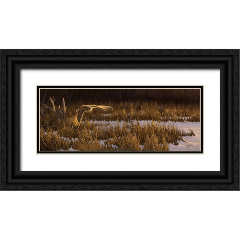Into The Light Black Ornate Wood Framed Art Print with Double Matting by Goebel, Wilhelm