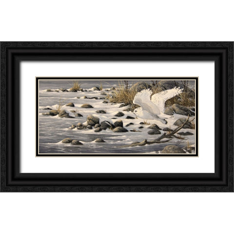 On The Move Black Ornate Wood Framed Art Print with Double Matting by Goebel, Wilhelm