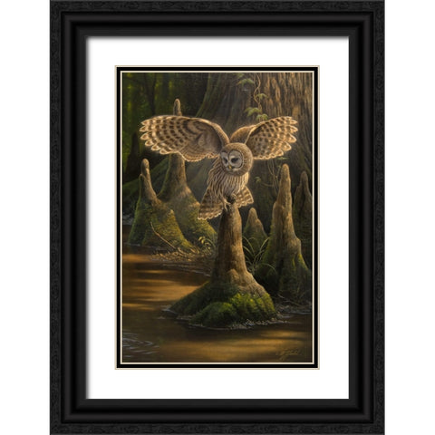 Translucence Black Ornate Wood Framed Art Print with Double Matting by Goebel, Wilhelm