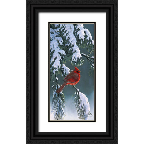 Winter Light 1 Black Ornate Wood Framed Art Print with Double Matting by Goebel, Wilhelm