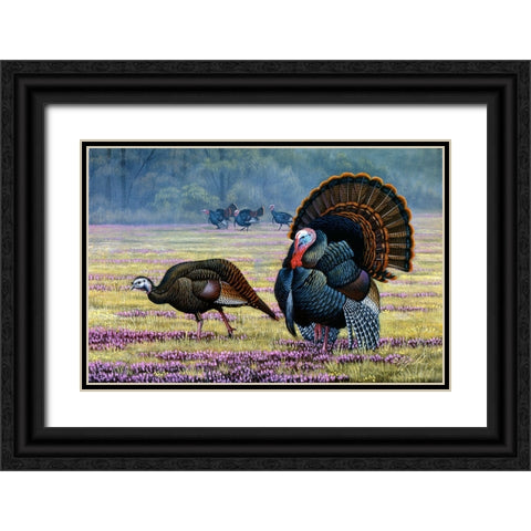 Commanding Attention Black Ornate Wood Framed Art Print with Double Matting by Goebel, Wilhelm