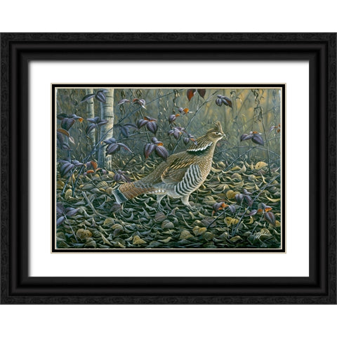 In The Rough Black Ornate Wood Framed Art Print with Double Matting by Goebel, Wilhelm