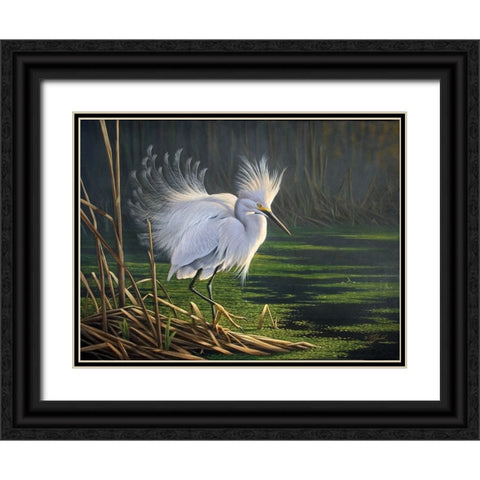 Wg9250710013 Black Ornate Wood Framed Art Print with Double Matting by Goebel, Wilhelm