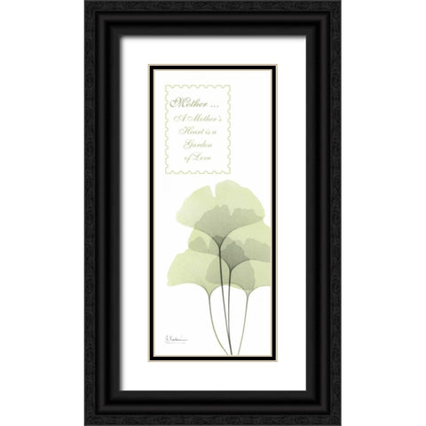 Ginkgo - Mother Black Ornate Wood Framed Art Print with Double Matting by Koetsier, Albert