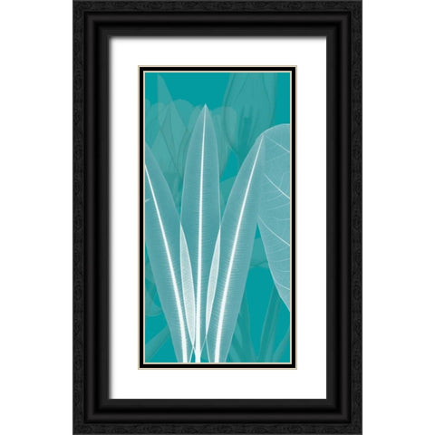 Teal Black Ornate Wood Framed Art Print with Double Matting by Koetsier, Albert