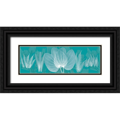 Teal Black Ornate Wood Framed Art Print with Double Matting by Koetsier, Albert