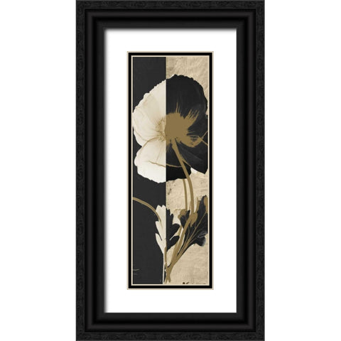 Iceland Poppy Black Ornate Wood Framed Art Print with Double Matting by Koetsier, Albert