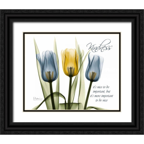 Tulip - Kindness Black Ornate Wood Framed Art Print with Double Matting by Koetsier, Albert