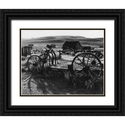 Bodi Wagon Black Ornate Wood Framed Art Print with Double Matting by Koetsier, Albert