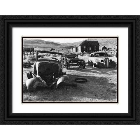 Bodi Parking Black Ornate Wood Framed Art Print with Double Matting by Koetsier, Albert