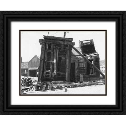 Dilapidated Bodi Black Ornate Wood Framed Art Print with Double Matting by Koetsier, Albert