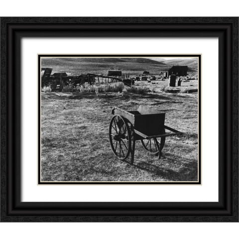 Bodi Wheelbarrow 2 Black Ornate Wood Framed Art Print with Double Matting by Koetsier, Albert