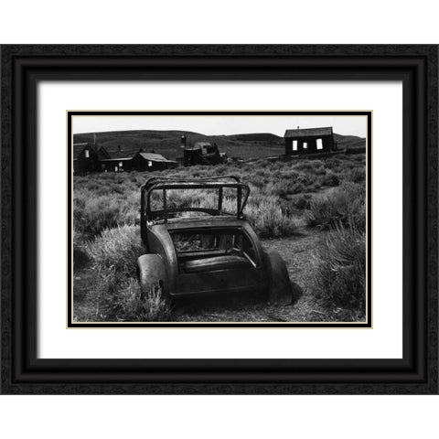 Bodi Car Trunk Black Ornate Wood Framed Art Print with Double Matting by Koetsier, Albert