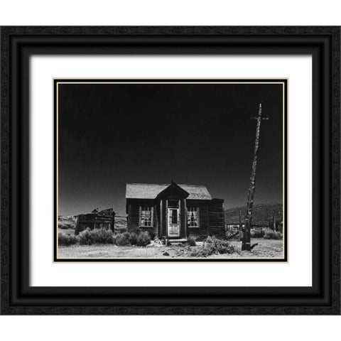 Bodi Outhouse Black Ornate Wood Framed Art Print with Double Matting by Koetsier, Albert