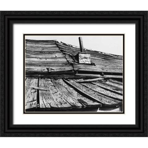 Bodi Roof Black Ornate Wood Framed Art Print with Double Matting by Koetsier, Albert