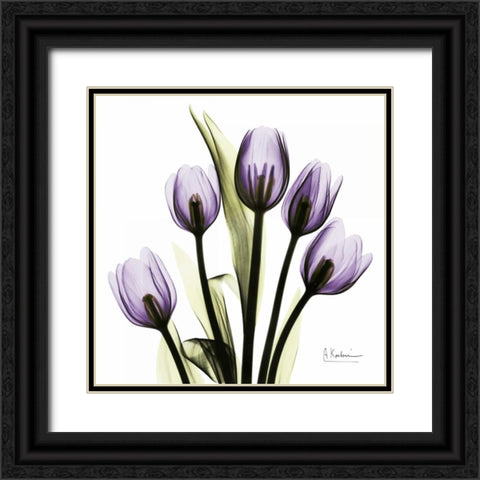 TulipImagine Black Ornate Wood Framed Art Print with Double Matting by Koetsier, Albert