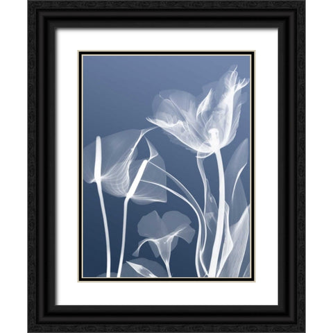 Transparent Flora 5 Black Ornate Wood Framed Art Print with Double Matting by Koetsier, Albert