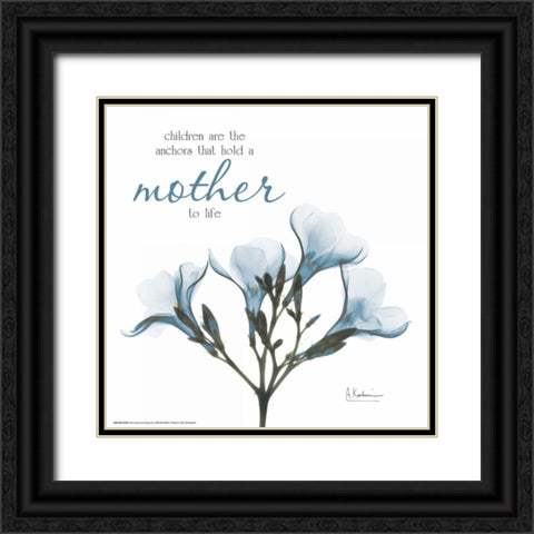 Mother Oleander A56 Black Ornate Wood Framed Art Print with Double Matting by Koetsier, Albert