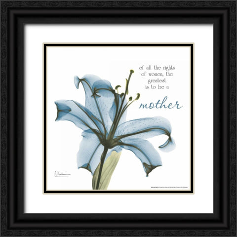 Mother Lily A36 Black Ornate Wood Framed Art Print with Double Matting by Koetsier, Albert