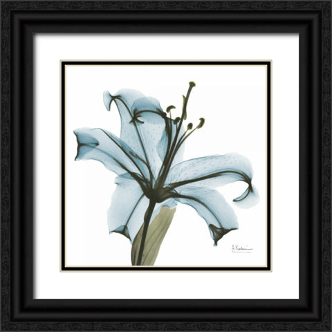 May Lily Black Ornate Wood Framed Art Print with Double Matting by Koetsier, Albert