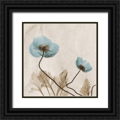 Poppies L167 Black Ornate Wood Framed Art Print with Double Matting by Koetsier, Albert