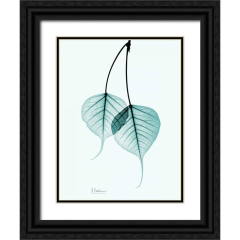 Bodhi Tree Teal Black Ornate Wood Framed Art Print with Double Matting by Koetsier, Albert