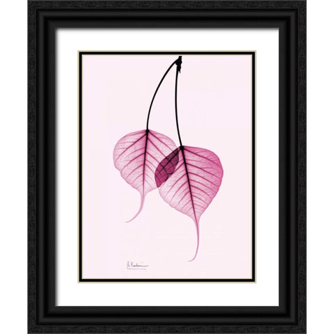 Bodhi Tree Pink Black Ornate Wood Framed Art Print with Double Matting by Koetsier, Albert