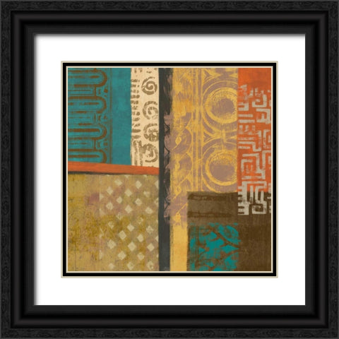 African Tribe 1 Black Ornate Wood Framed Art Print with Double Matting by Saunders, Alonzo