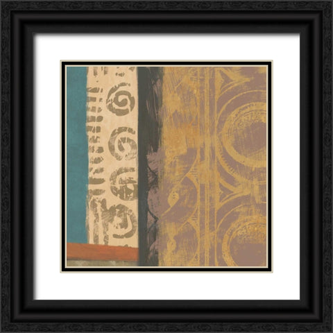 African Tribe 2 Black Ornate Wood Framed Art Print with Double Matting by Saunders, Alonzo