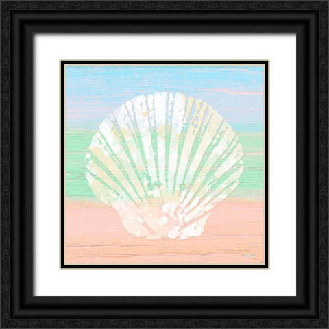 Pastel Coastal 1 Black Ornate Wood Framed Art Print with Double Matting by Saunders, Alonzo