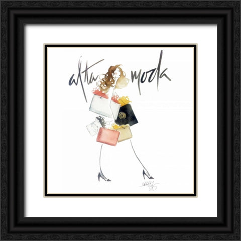 Alta Moda 2 Black Ornate Wood Framed Art Print with Double Matting by Zyburt, Alicia