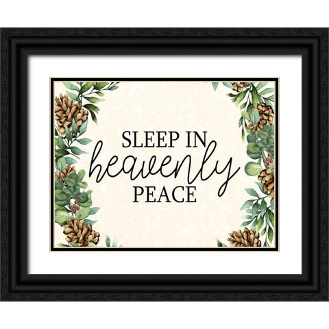 Sleep In Black Ornate Wood Framed Art Print with Double Matting by Bailey, Ann