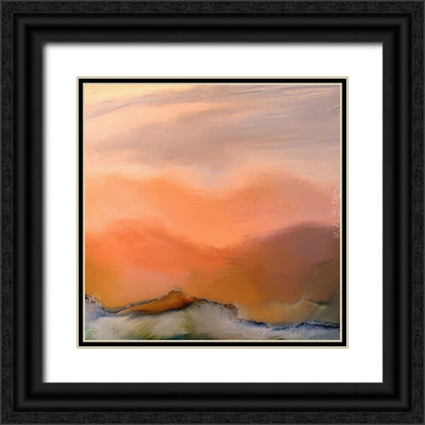 Earth Layers Black Ornate Wood Framed Art Print with Double Matting by Bailey, Ann