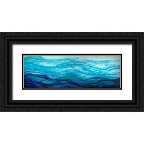 River Run Black Ornate Wood Framed Art Print with Double Matting by Bilotta, Barbara