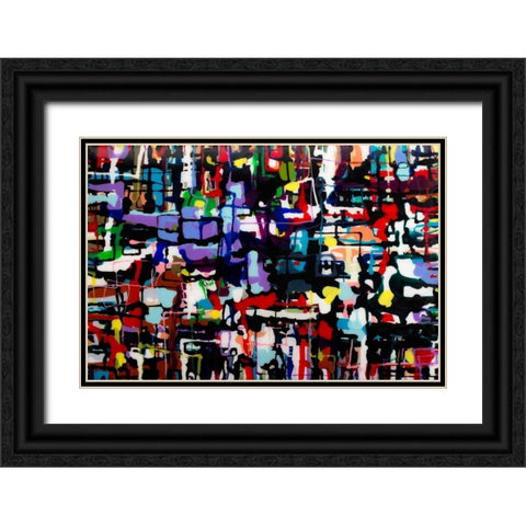 Unconditionally Black Ornate Wood Framed Art Print with Double Matting by Bilotta, Barbara