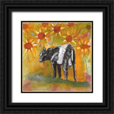 Farm Animal Black Ornate Wood Framed Art Print with Double Matting by Dyer, Beverly