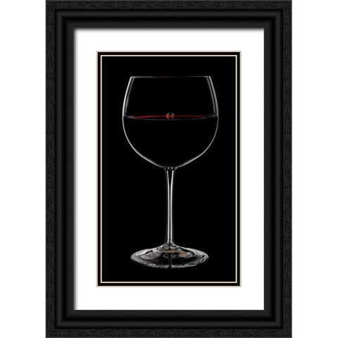 Bubble in the Red 2 Black Ornate Wood Framed Art Print with Double Matting by Seidman, Barry