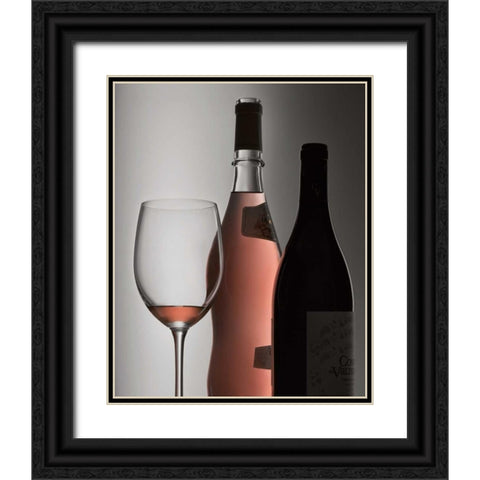 Rose Glow Black Ornate Wood Framed Art Print with Double Matting by Seidman, Barry