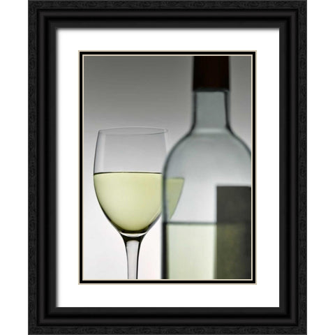 Mondrian Black Ornate Wood Framed Art Print with Double Matting by Seidman, Barry