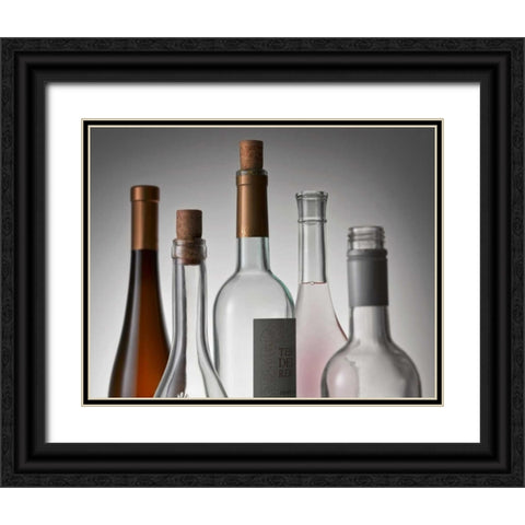 Bottle Neck 1 Black Ornate Wood Framed Art Print with Double Matting by Seidman, Barry