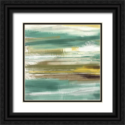 Cynthia Lines 1 Black Ornate Wood Framed Art Print with Double Matting by Alvarez, Cynthia