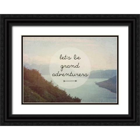 Lets be grand Black Ornate Wood Framed Art Print with Double Matting by Davis Ashley