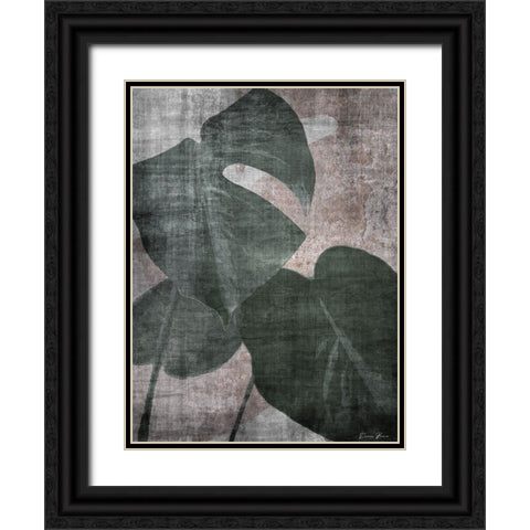 Glam Greenery 2 Black Ornate Wood Framed Art Print with Double Matting by Brown, Denise