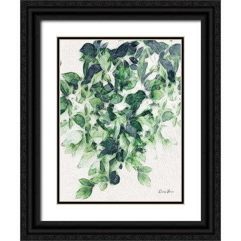 Hanging Greens 2 Black Ornate Wood Framed Art Print with Double Matting by Brown, Denise