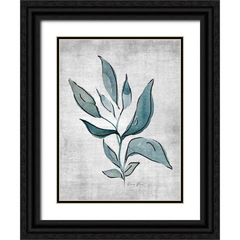 Watercolor Botanical 1 Black Ornate Wood Framed Art Print with Double Matting by Brown, Denise